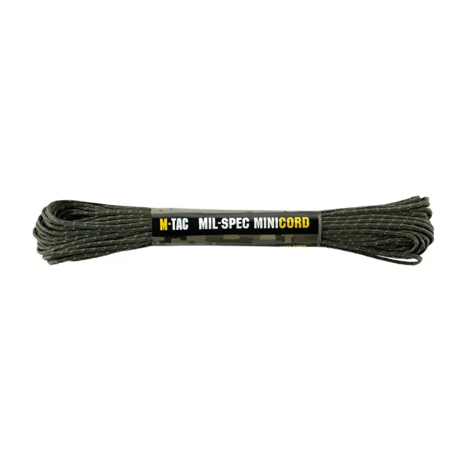 M-Tac Minicord paracord reflectiv ranger green 15 m