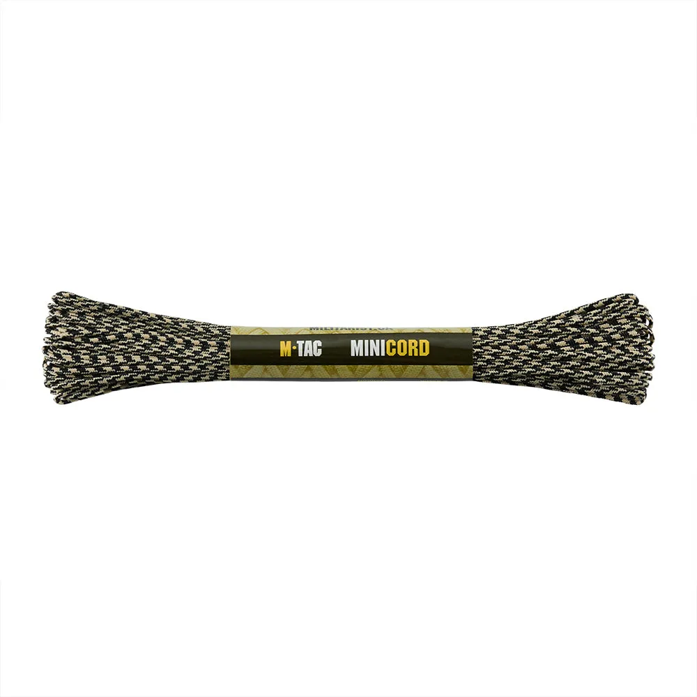 M-Tac Minicord paracord 15 m negru/nisip 100 kg