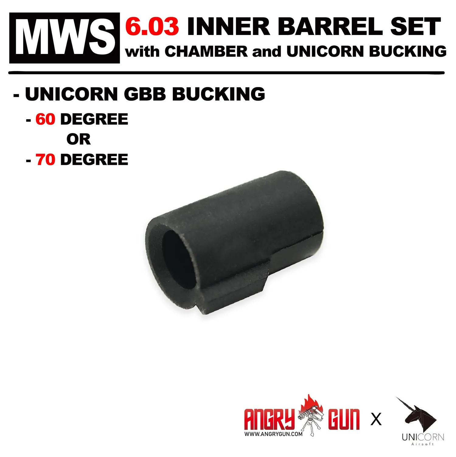Angry Gun MWS țeavă internă 6.03 250mm 60°