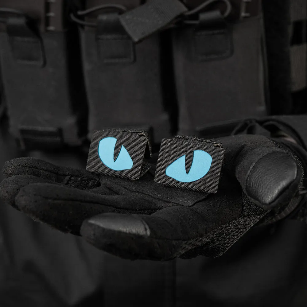 M-Tac Ochi de Tigru patch luminescent negru-albastru MOLLE