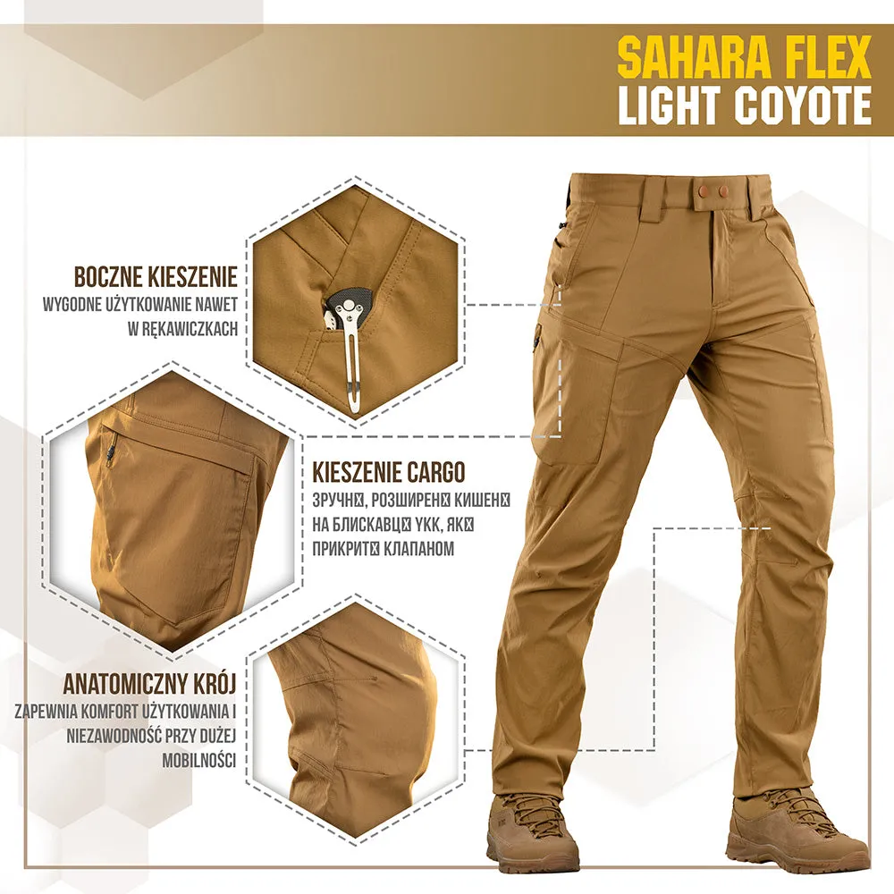 M-Tac Sahara Flex Lite pantaloni coyote rip-stop