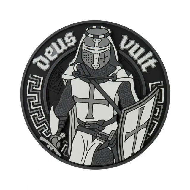 Patch M-Tac Deus Vult 3D PVC negru Velcro