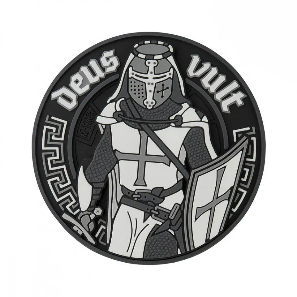 Patch M-Tac Deus Vult 3D PVC negru Velcro