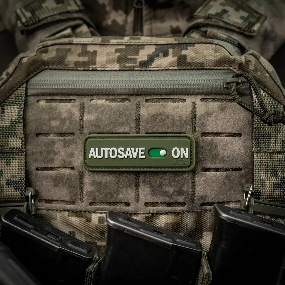 M-Tac Autosave patch Olive PVC 8x2,5cm velcro