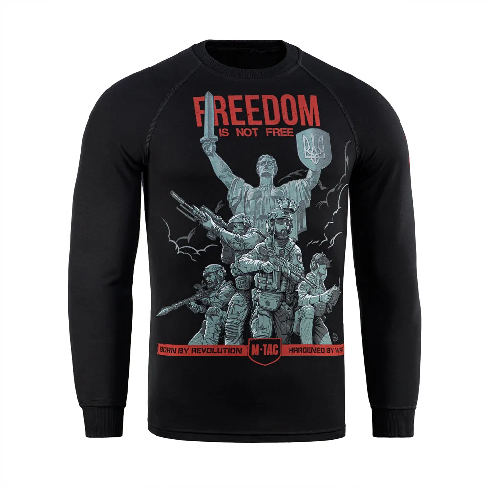 M-Tac Freedom bluză raglan neagră bumbac