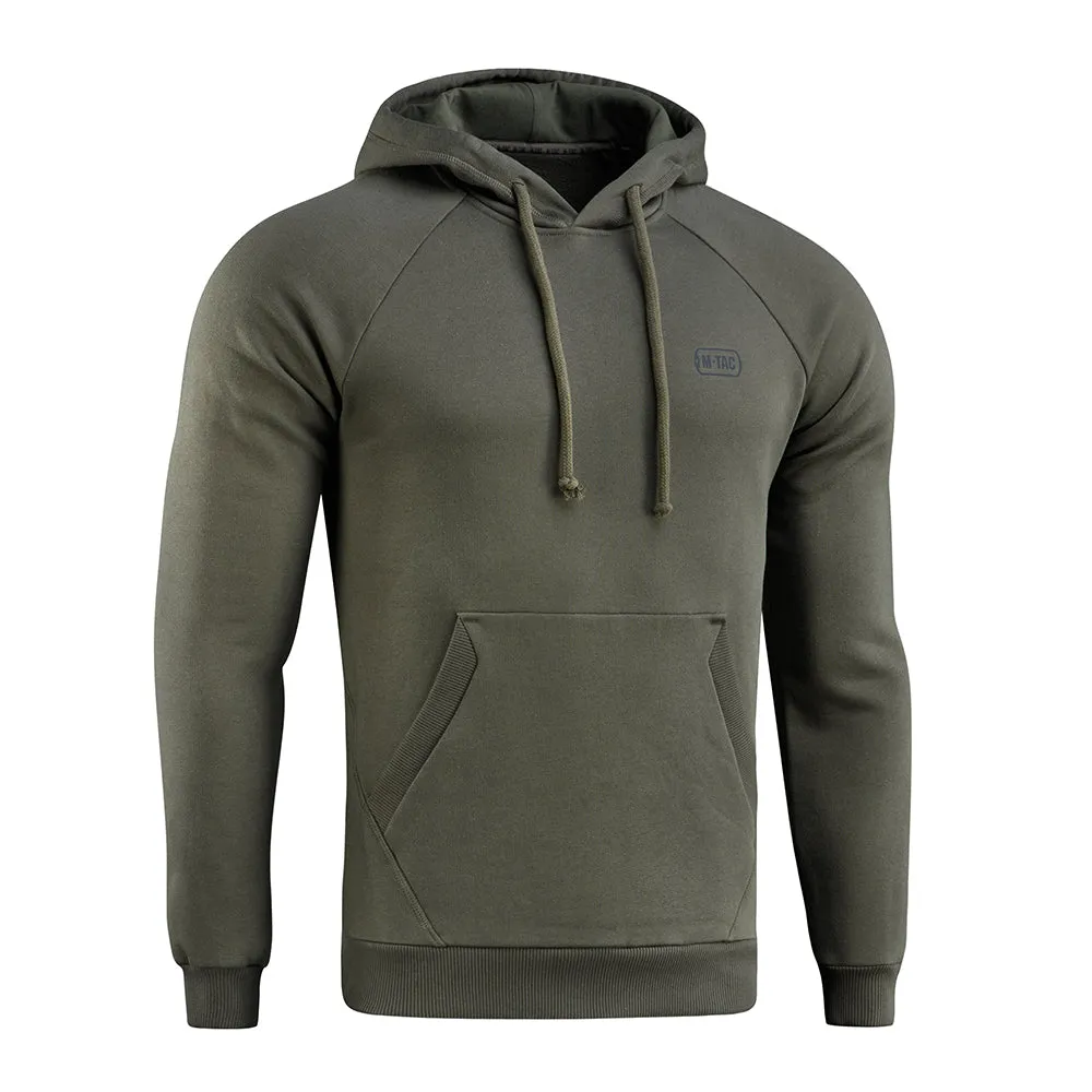 M-Tac Cotton Raglan Hard hoodie Army Olive fleece 390g