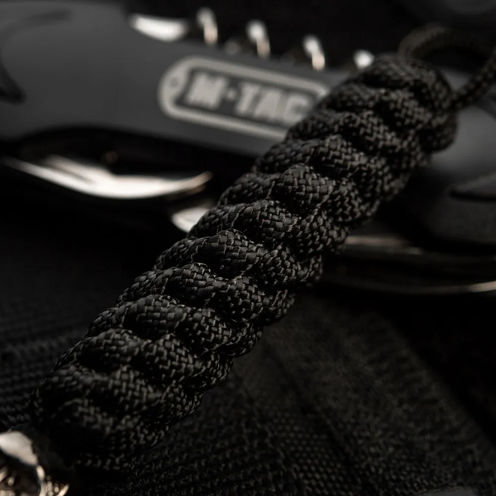 M-Tac Helix Skull snur cutit negru 14 cm paracord