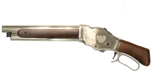 S&T M1887 Wild Card shotgun gaz lemn real argintiu
