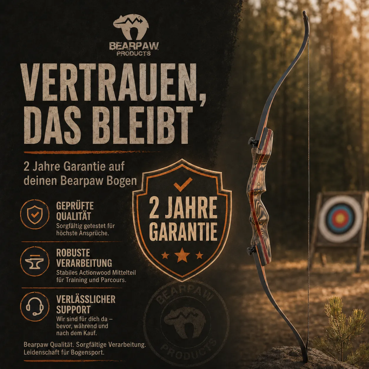 Bear Paw Penthalon Hero arc recurve 62 inch RH 28-30 lbs