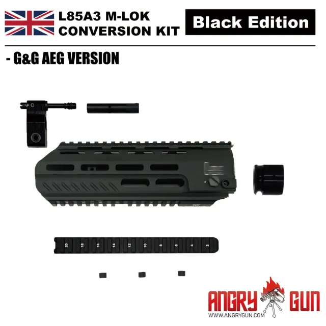 ANGRYGUN L85A3 M-LOK kit conversie airsoft negru otel