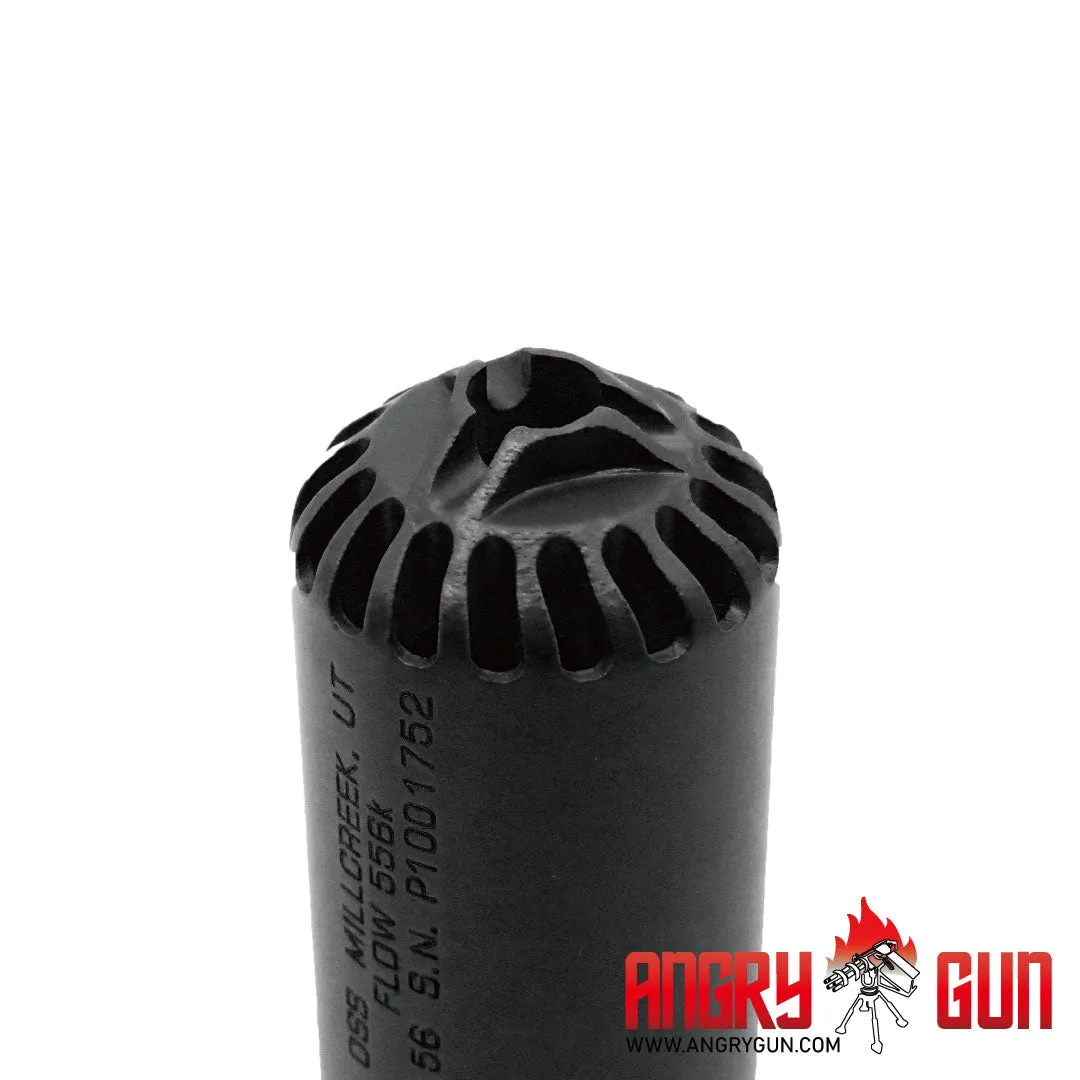ANGRYGUN Flow 556K amortizor airsoft negru mat 5.5 inch