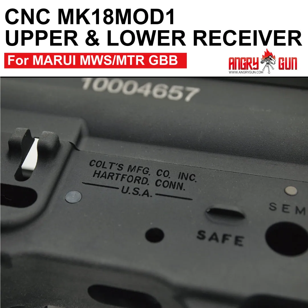 AngryGun MK18MOD1 receiver TM MWS/MTR upper lower CNC
