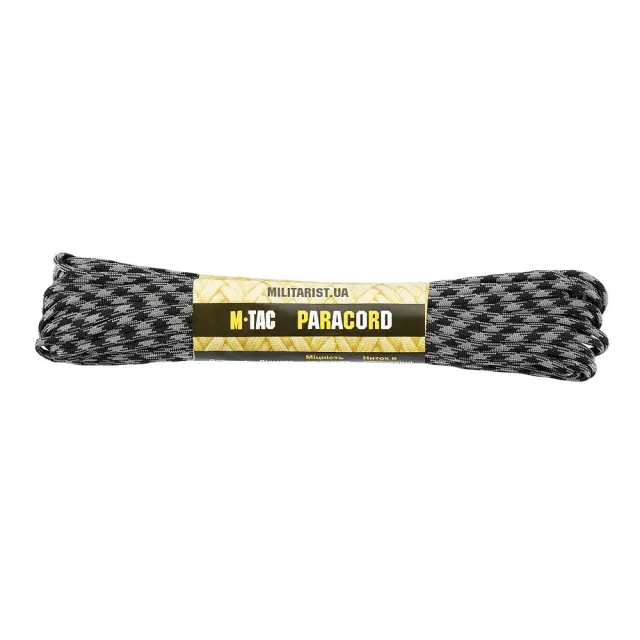 M-Tac 550 Type III paracord 15m Negru Gri 250 kg
