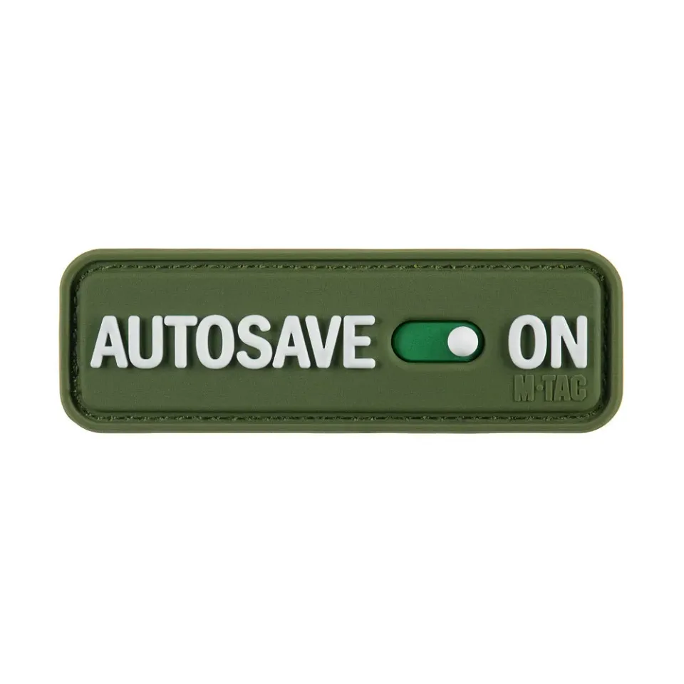 M-Tac Autosave patch Olive PVC 8x2,5cm velcro
