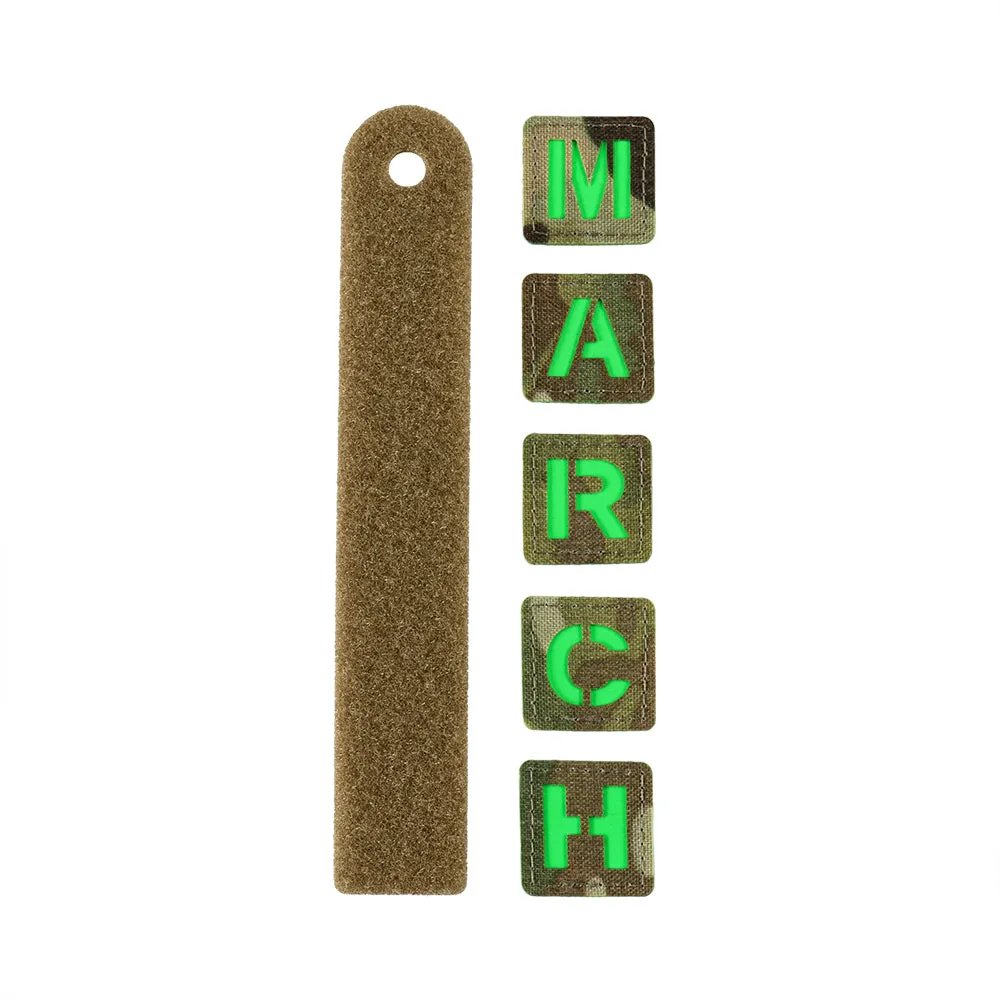 M-Tac MARCH patch identificare fosforescent cordura