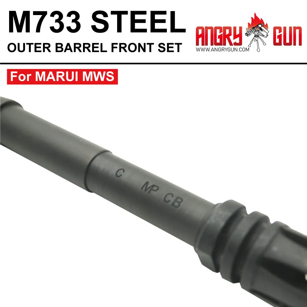 Angrygun M723/M733 țeavă externă airsoft oțel