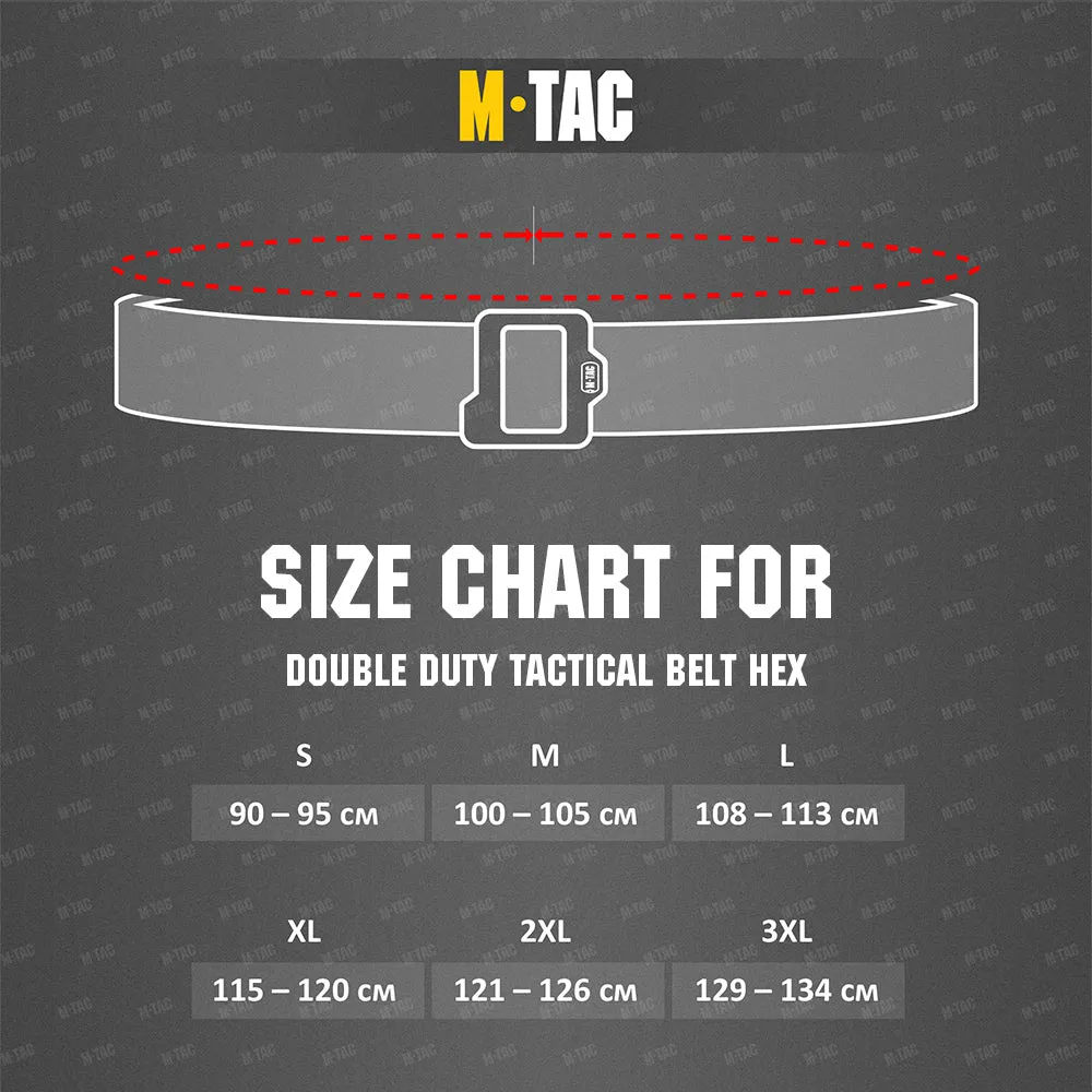 M-Tac Double Duty Hex curea tactica Olive/Black L