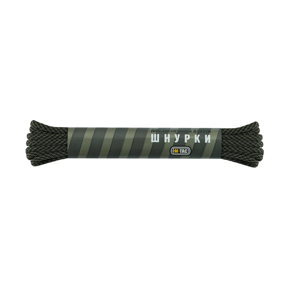 Sireturi M-Tac MIL-SPEC nailon negru verde 135 cm