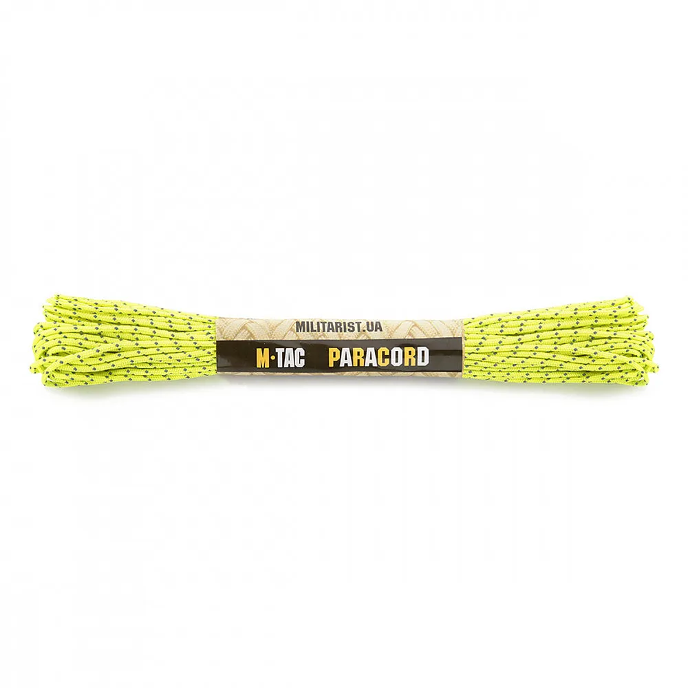 M-Tac Minicord Reflective paracord neon yellow 15m