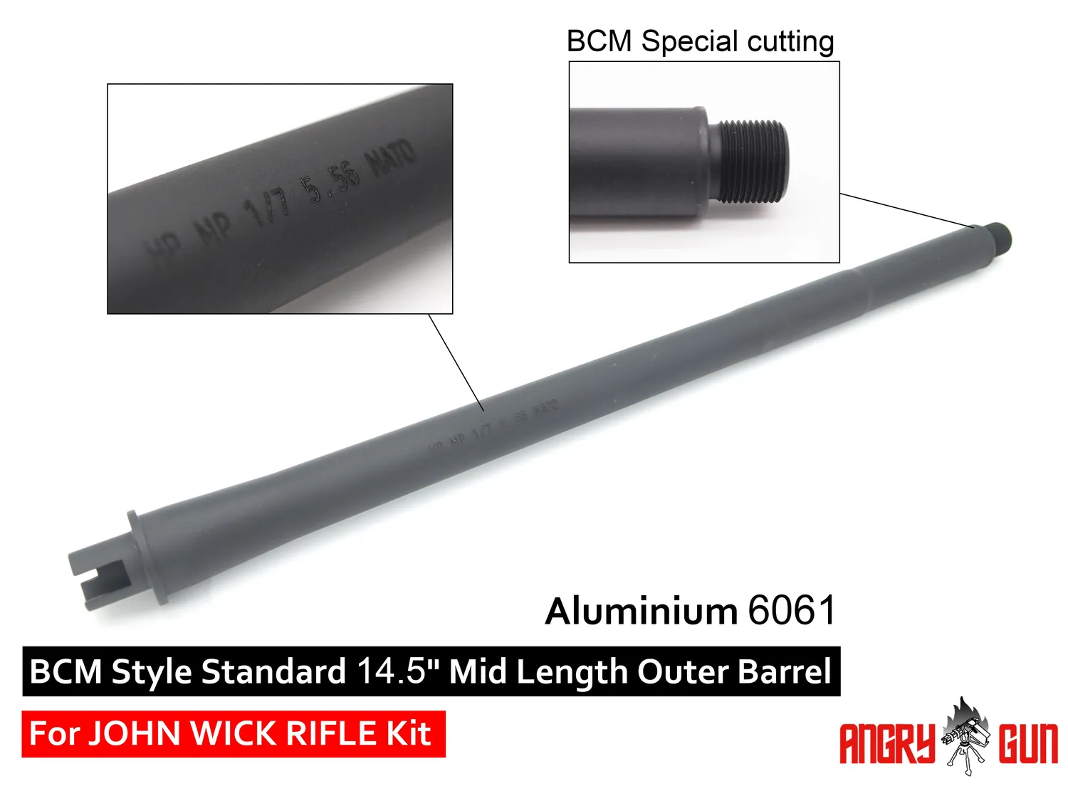 ANGRYGUN John Wick kit conversie CNC Marui M4 MWS