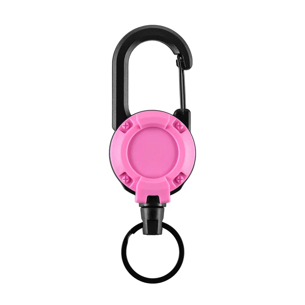 M-Tac Carabiner breloc retractabil roz 65 cm ABS