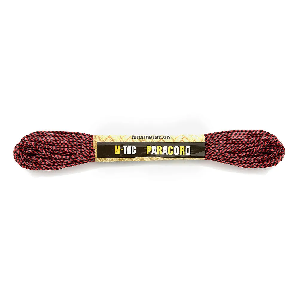 M-Tac Minicord paracord 15 m negru-rosu 120 kg