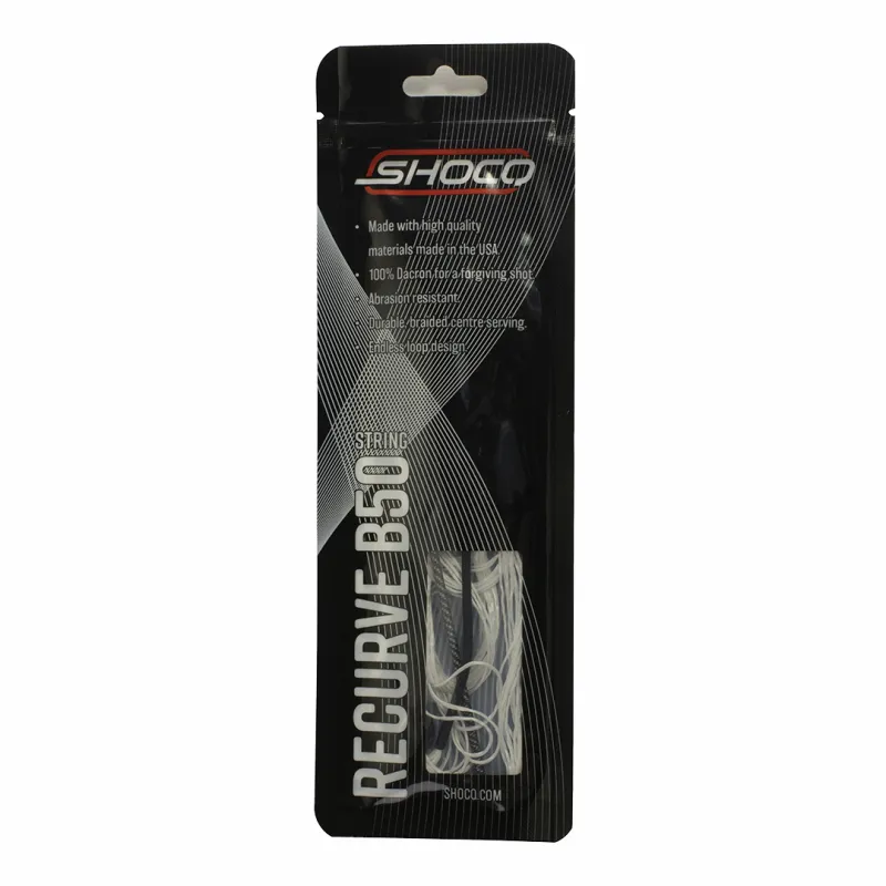 SHOCQ Recurve B50 coarda arc alba 56-64 inch dacron