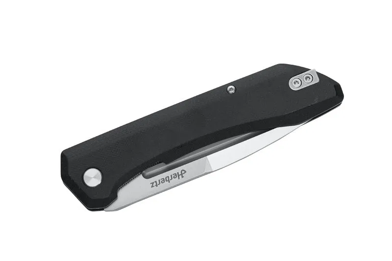 Herbertz Outdoor Liner Lock briceag negru G10 otel D2