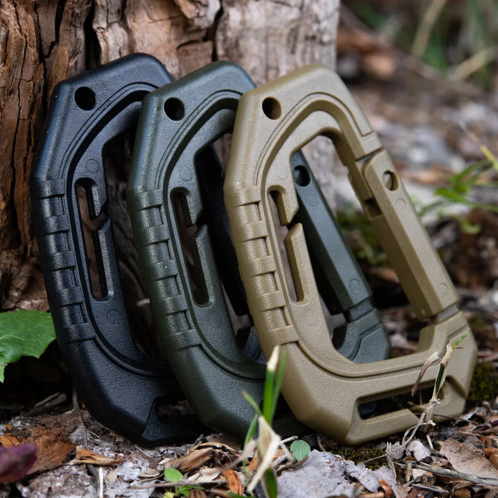 Carabină M-Tac MOLLE plastic olive 9,3 cm chei