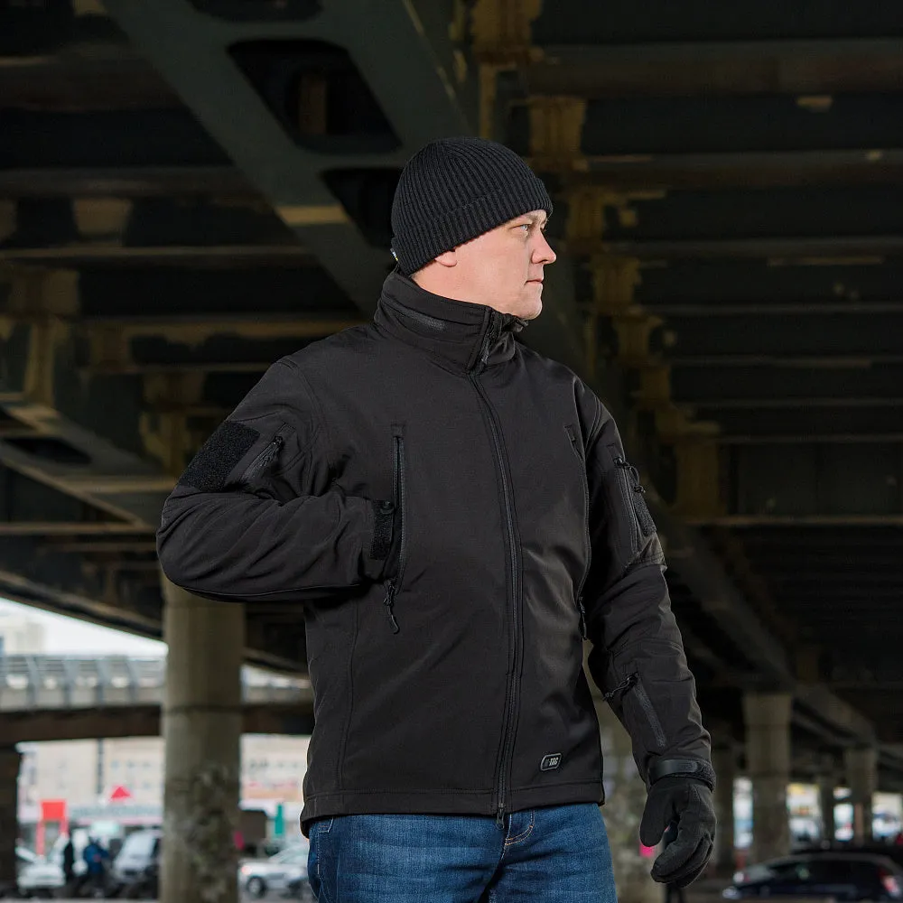 M-Tac Softshell geaca neagra cu captuseala detasabila