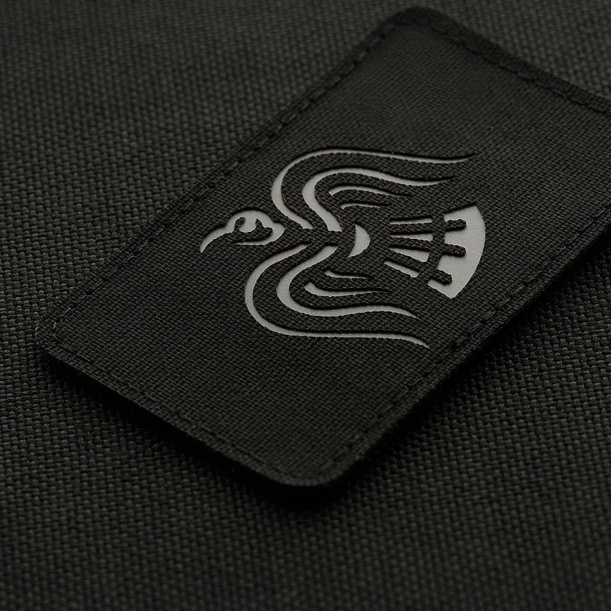 M-Tac Raven Flag Laser Cut patch negru/gri Cordura