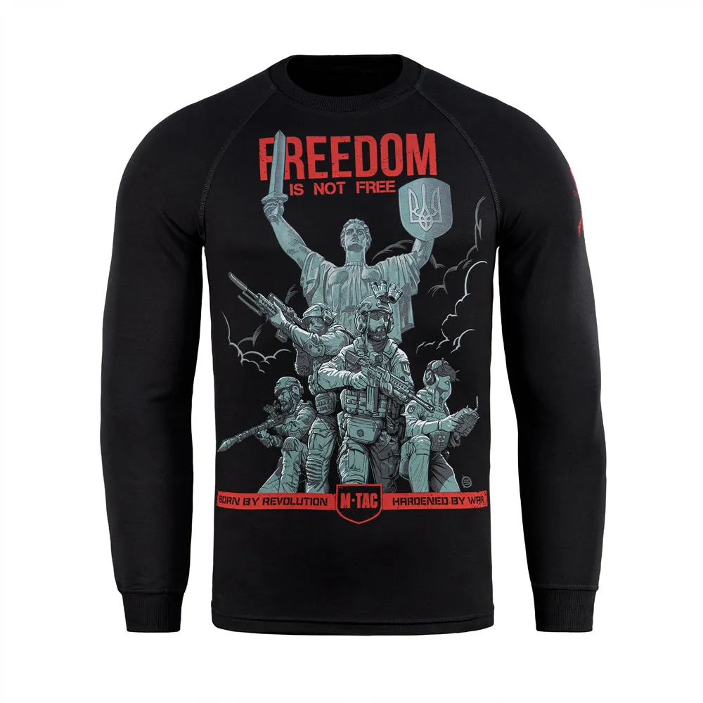 M-Tac Freedom bluză raglan neagră bumbac