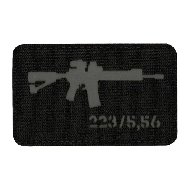 M-Tac AR-15 patch 223/5,56 black grey velcro