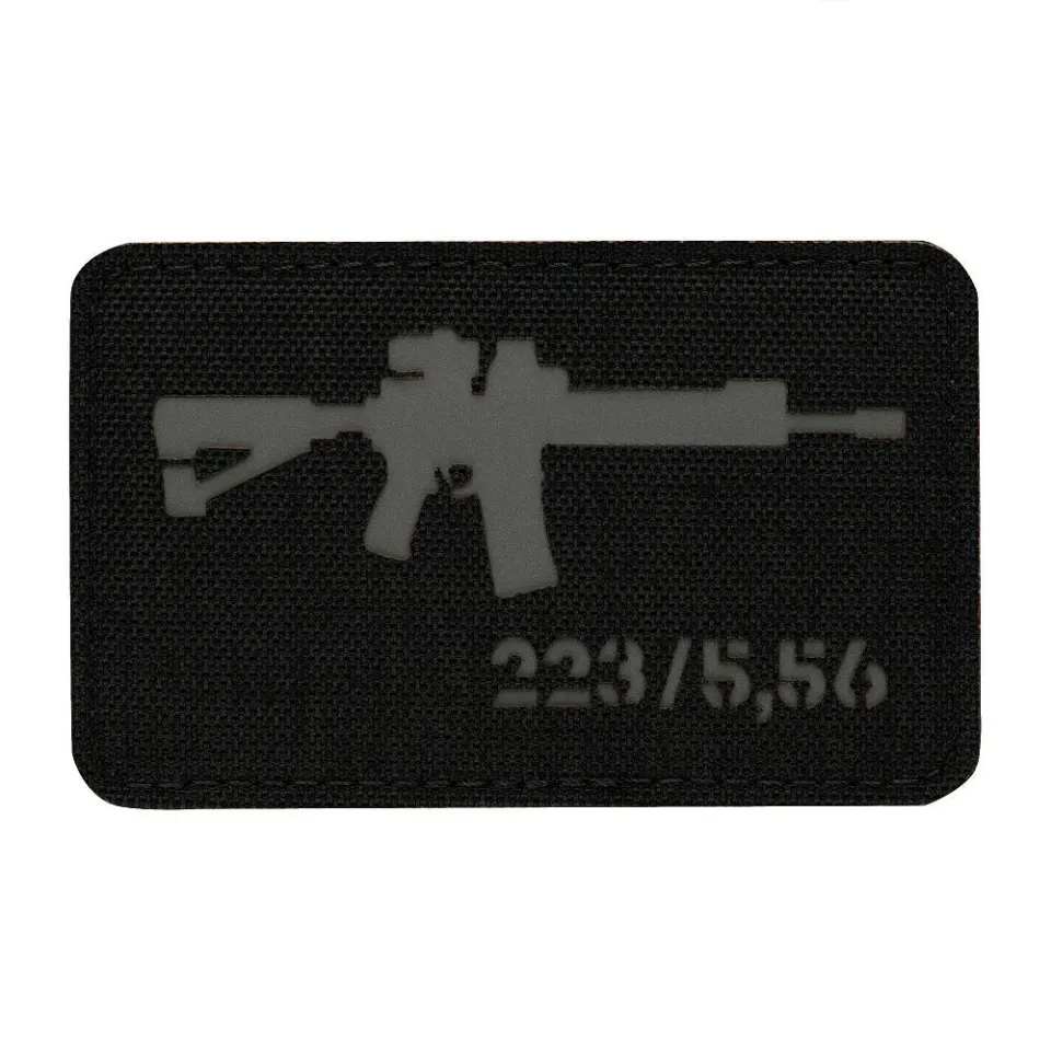 M-Tac AR-15 patch 223/5,56 black grey velcro