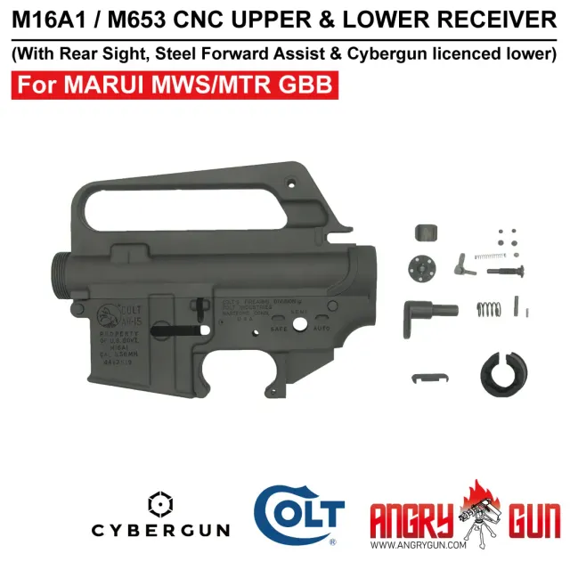 AngryGun Colt M16A1 M653 receiver CNC gri