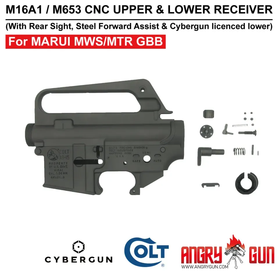 AngryGun Colt M16A1 M653 receiver CNC gri