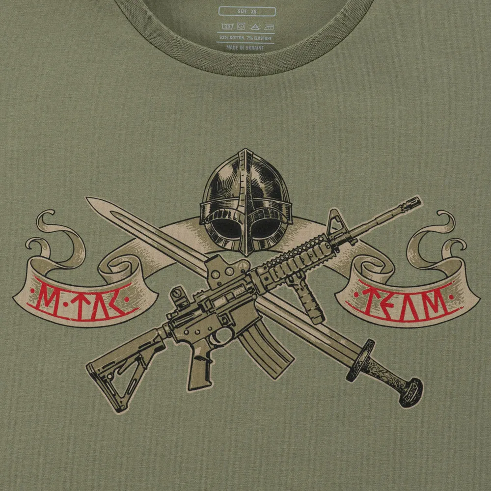 M-Tac Keep Calm tricou Light Olive bumbac elastic
