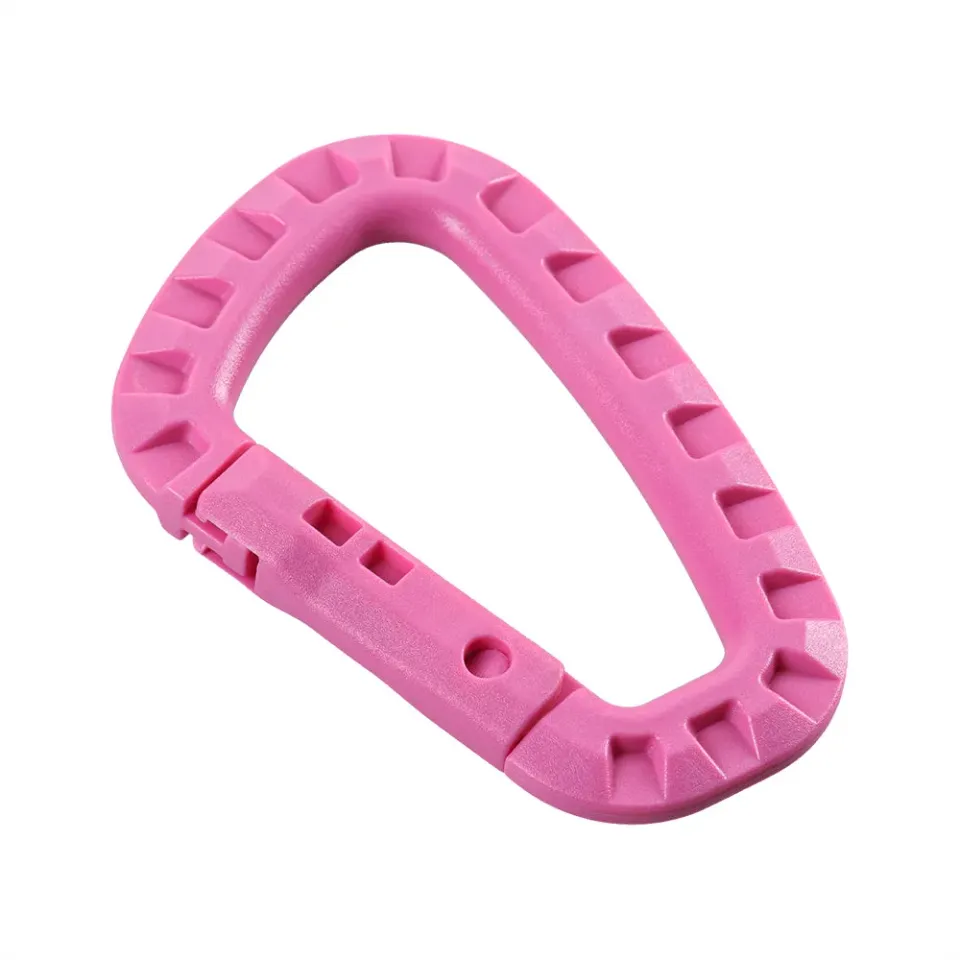 M-Tac carabiniera plastic roz vibrant pentru rucsac si chei