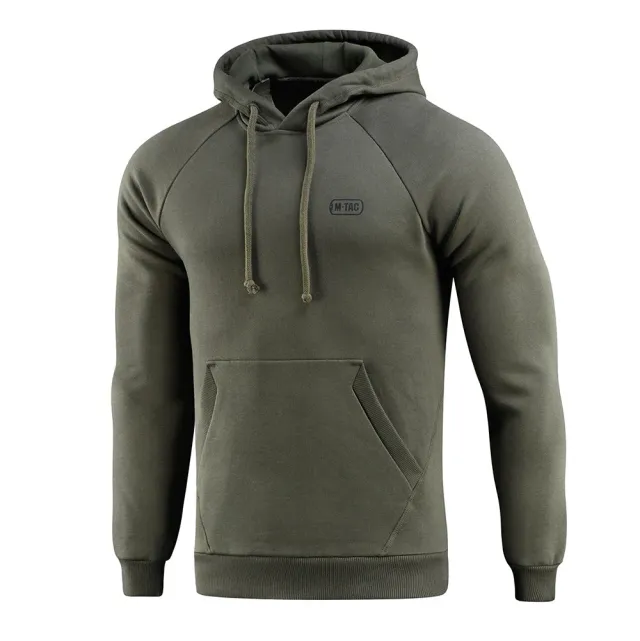 M-Tac Cotton Raglan Hard hoodie Army Olive fleece 390g