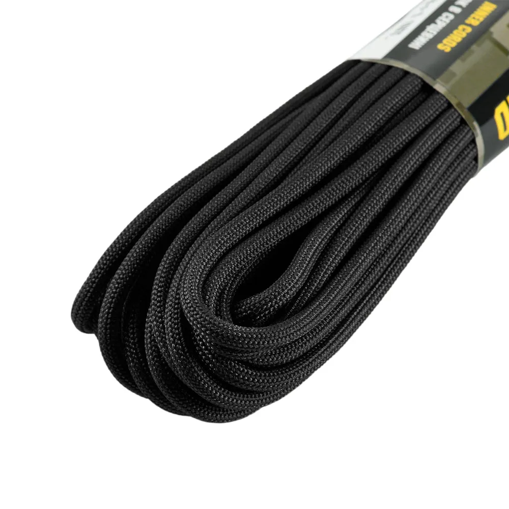 Paracord M-Tac 550 Mil-Spec negru 15 m 270 kg