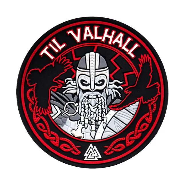 M-Tac Til Valhall patch PVC negru rosu velcro