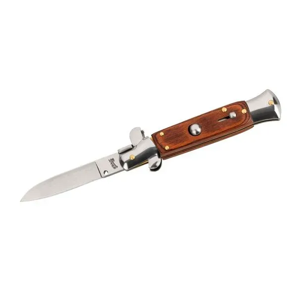 Herbertz Springmesser briceag Pakkaholz otel 420 button lock