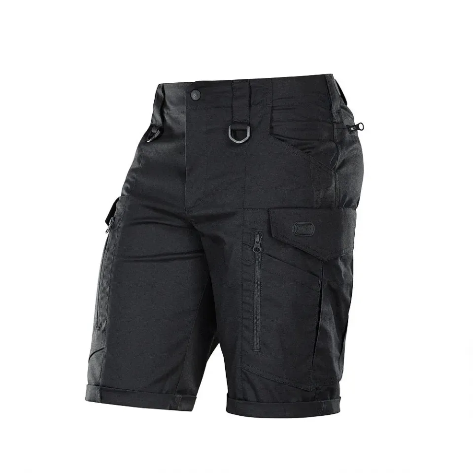 M-Tac Conquistador Flex shorts negri rip-stop 8 buzunare