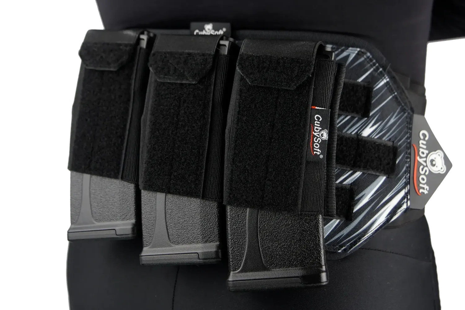 CubySoft Thunder husa magazie M4 AR x3 MOLLE neagra