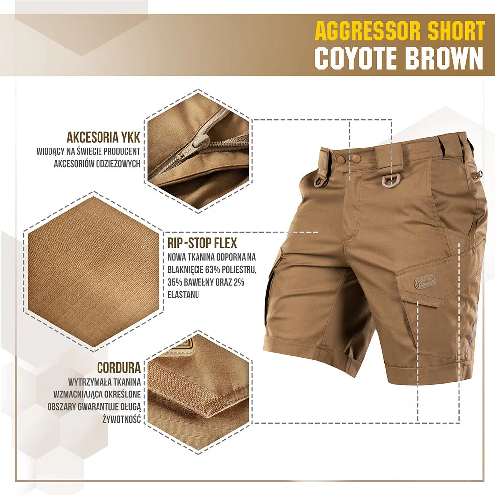 M-Tac Aggressor Lite șort coyote tactic Teflon