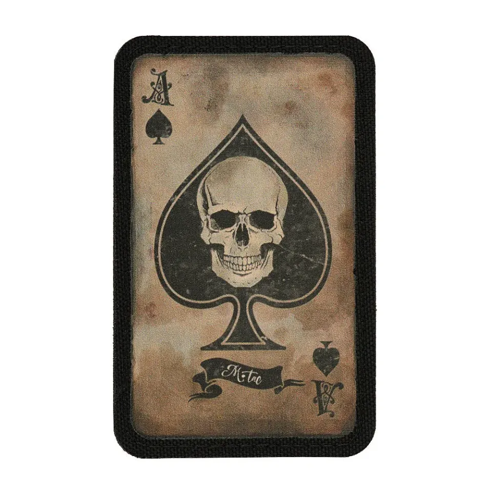 M-Tac Ace of Spades patch coyote black velcro 87mm