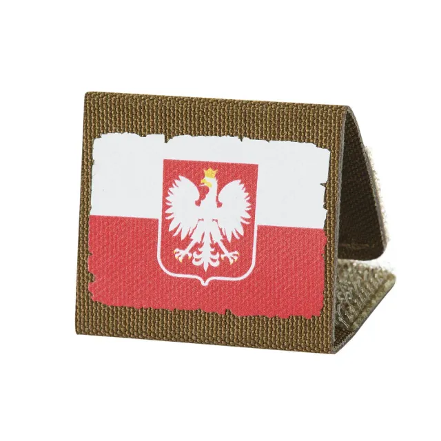 M-Tac patch drapel Polonia MOLLE coyote pliabil
